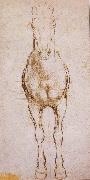 LEONARDO da Vinci Study of the proportion of horses Sweden oil painting artist